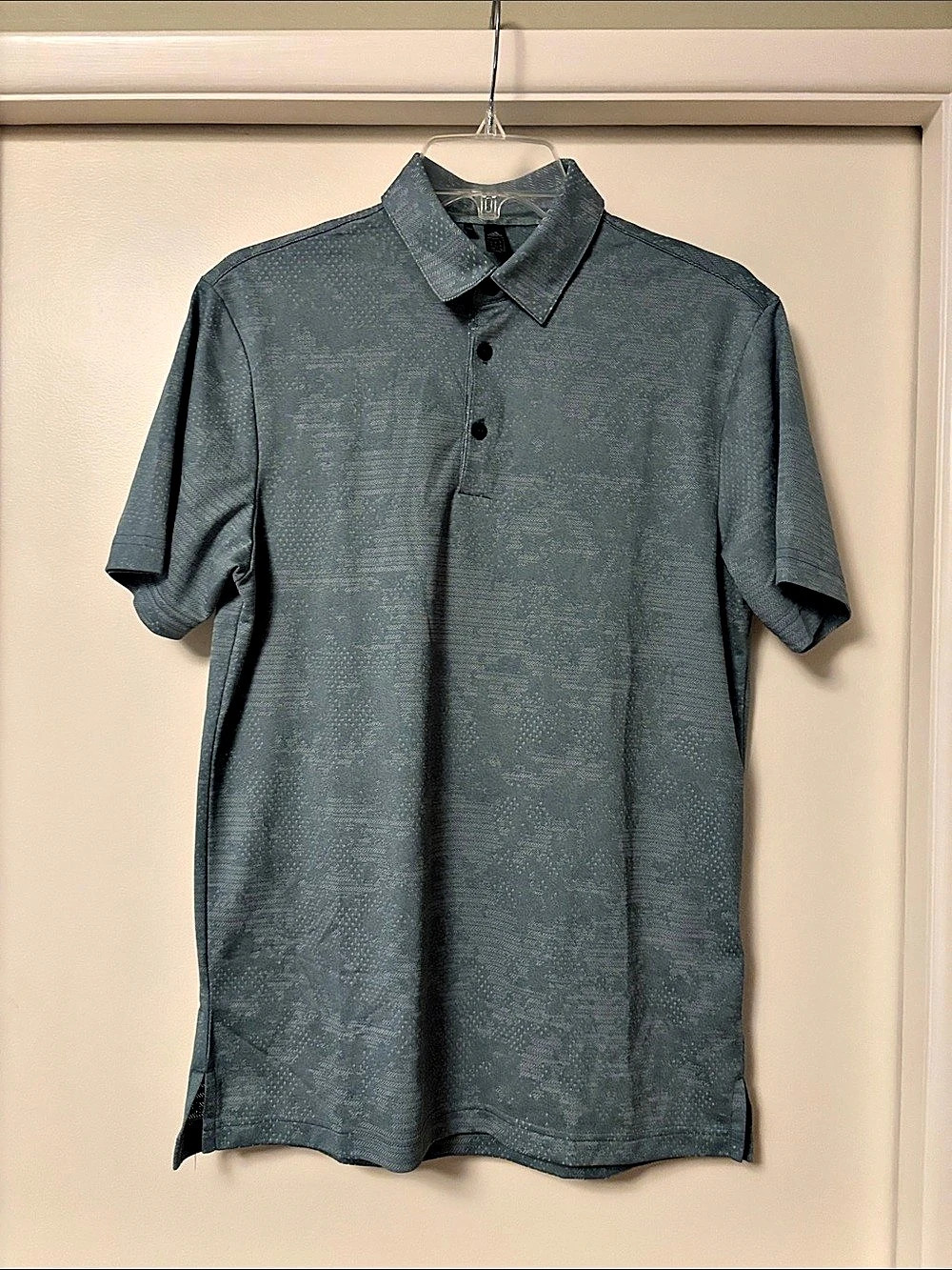 adidas All Over Camo Print Polo Gray Men'Small